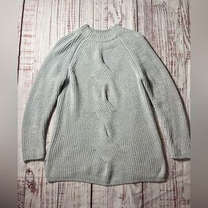 J. Jill Light Gray Cable Knit Sweater super super soft!!